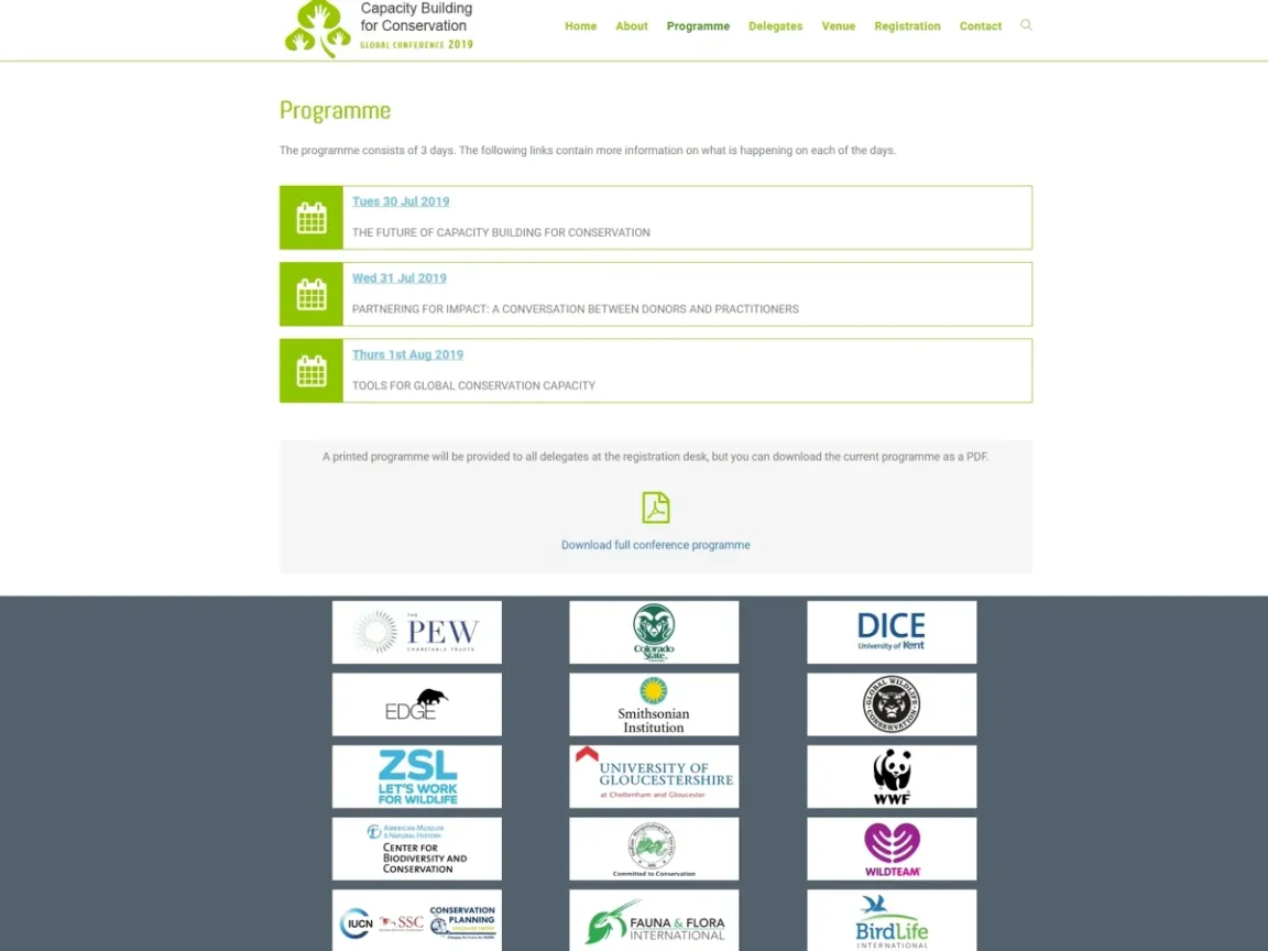 Conference registration platform admin dashboard